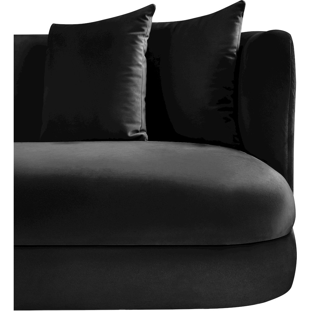 Alder Black Velvet Chair. Picture 7