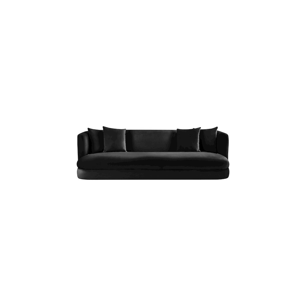 Alder Black Velvet Sofa. Picture 2