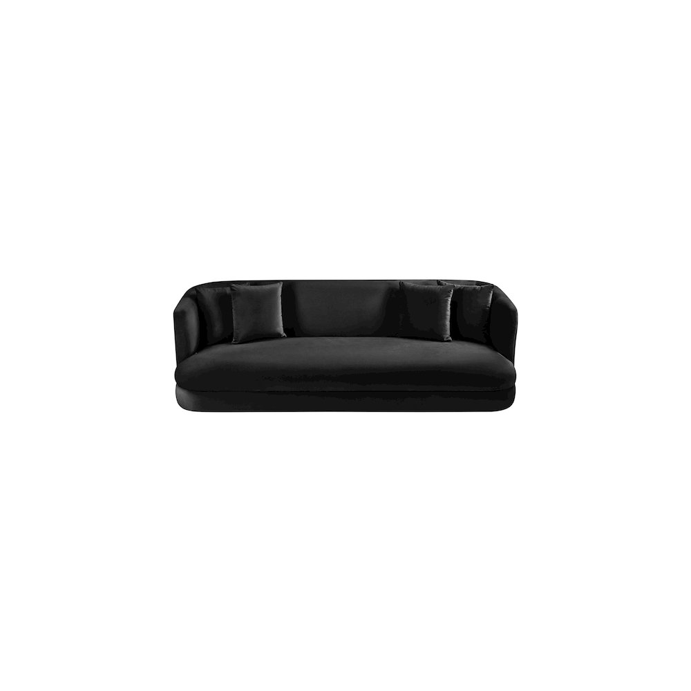 Alder Black Velvet Sofa. Picture 3