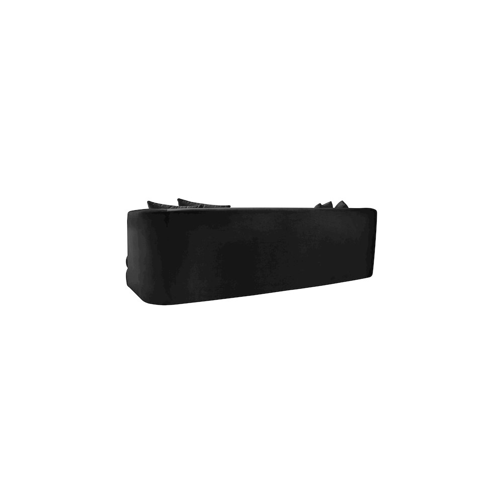 Alder Black Velvet Sofa. Picture 5
