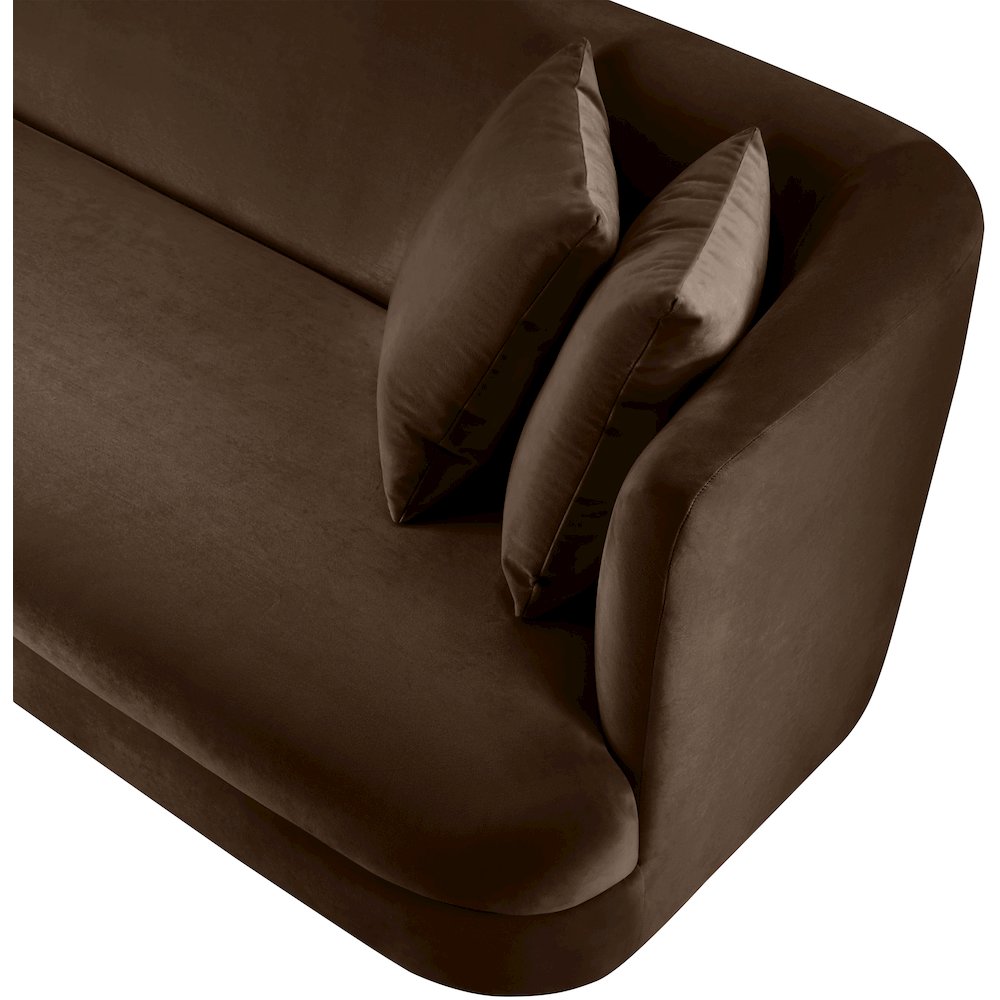 Alder Brown Velvet Chair. Picture 10