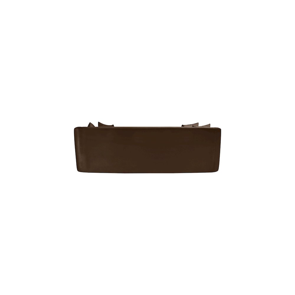 Alder Brown Velvet Sofa. Picture 4