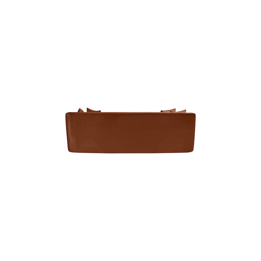 Alder Cognac Velvet Sofa. Picture 4
