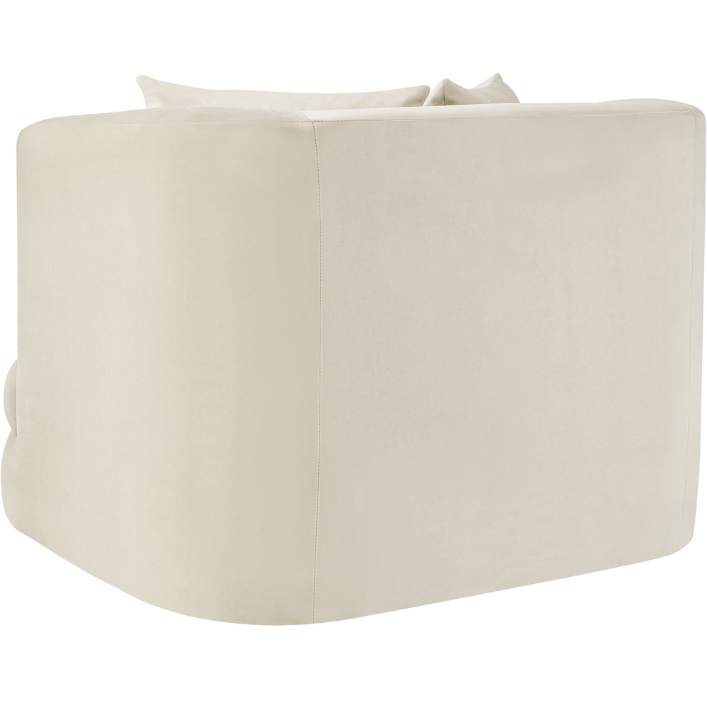 Alder Cream Velvet Chair. Picture 5