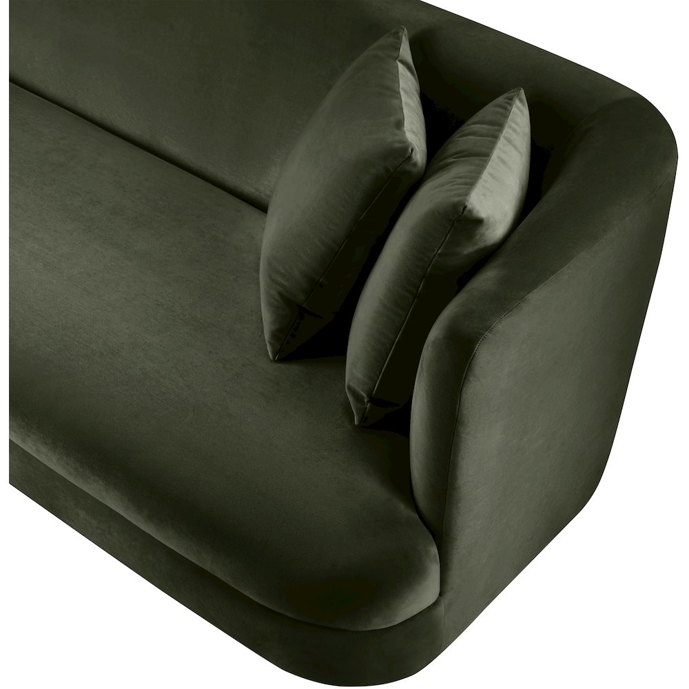 Alder Green Velvet Chair. Picture 10