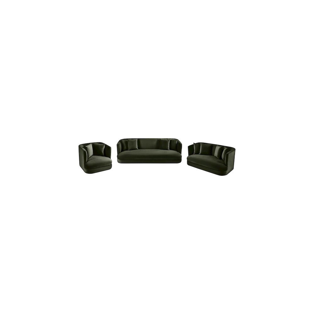 Alder Green Velvet Chair. Picture 11