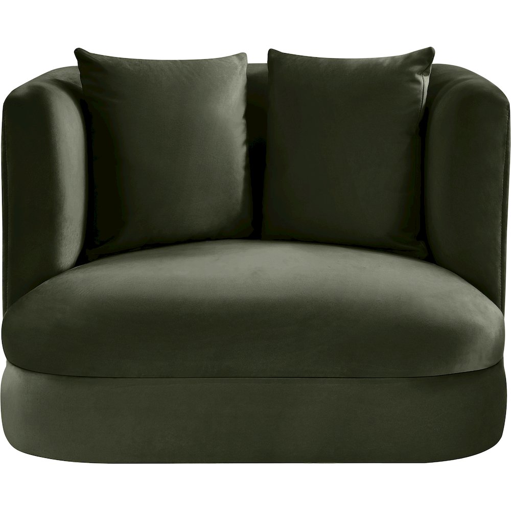 Alder Green Velvet Chair. Picture 2