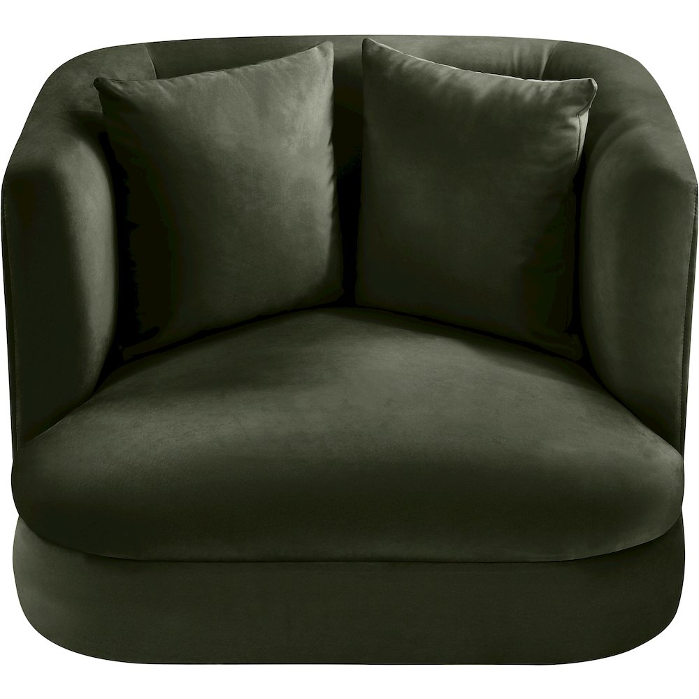 Alder Green Velvet Chair. Picture 3
