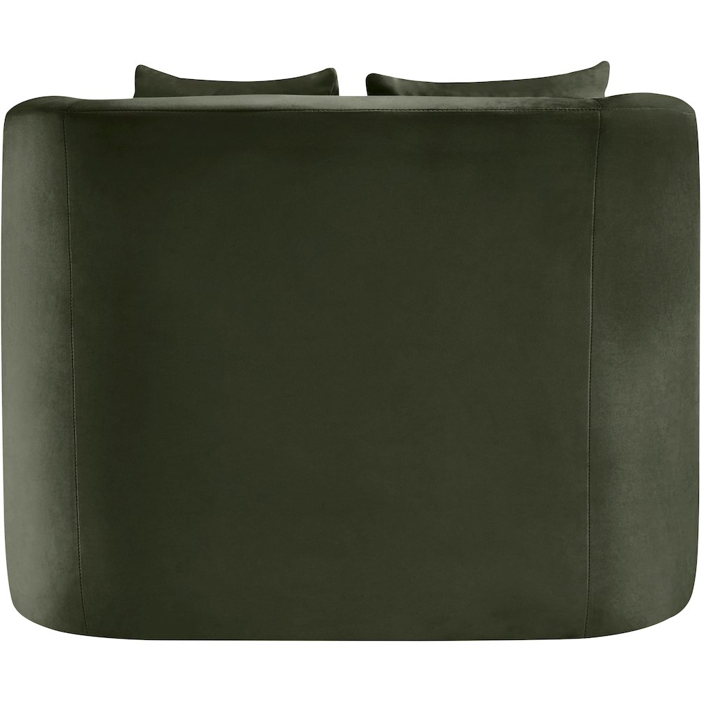 Alder Green Velvet Chair. Picture 4