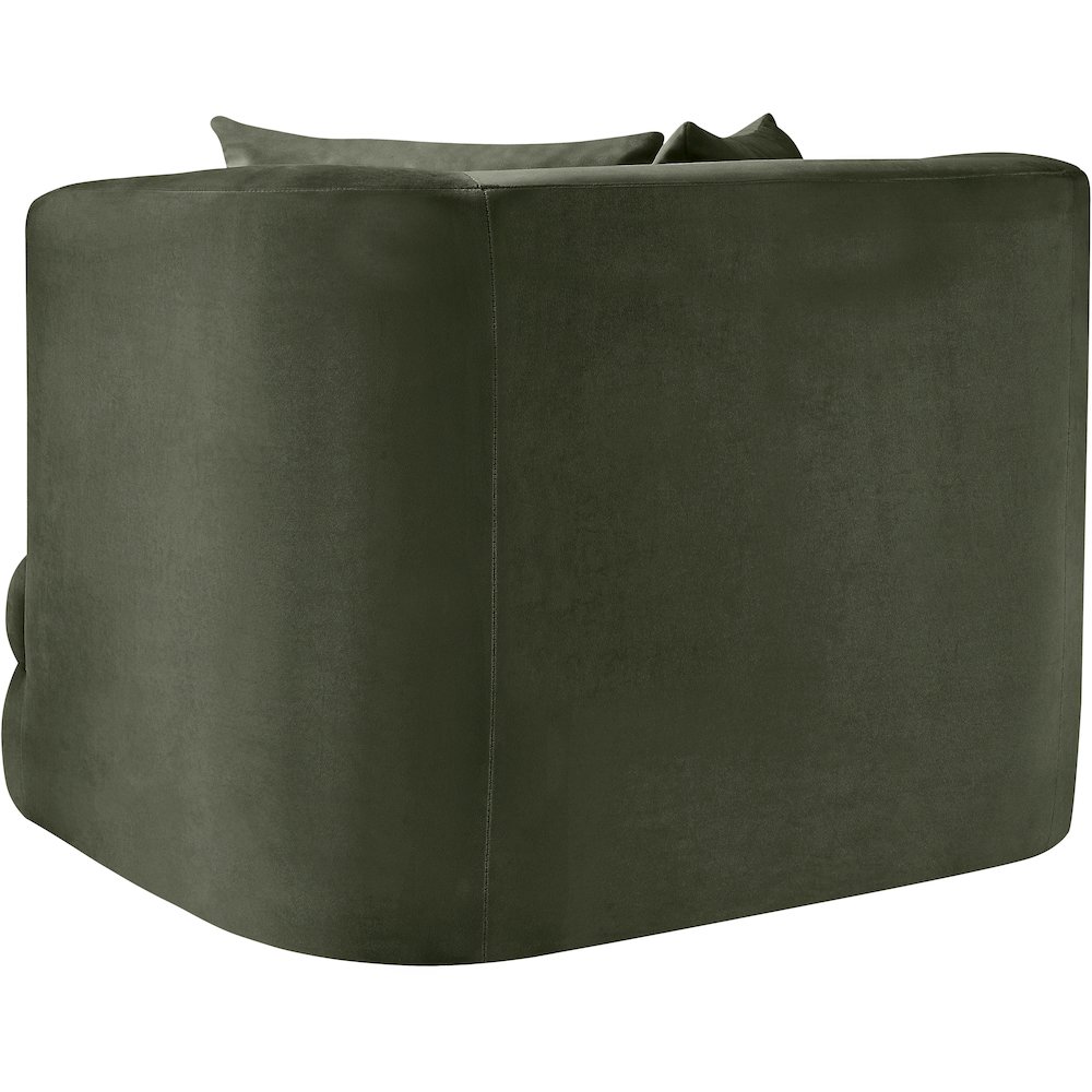 Alder Green Velvet Chair. Picture 5