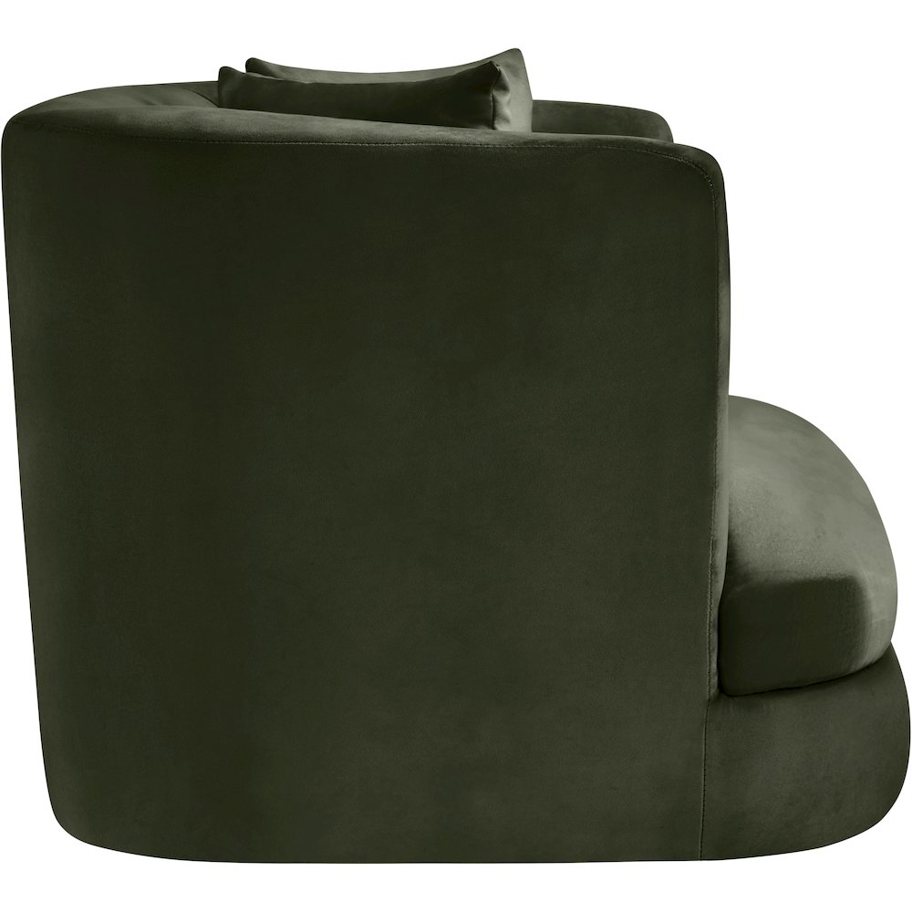 Alder Green Velvet Chair. Picture 6