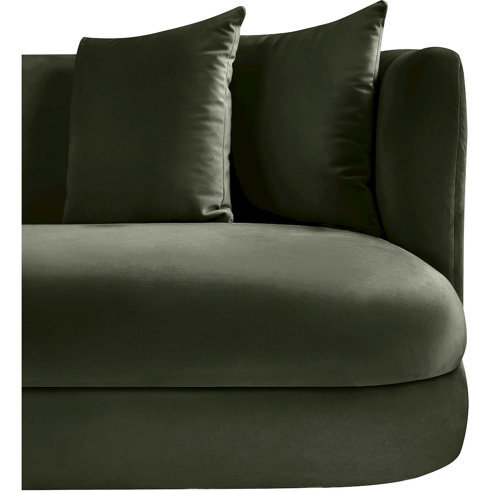 Alder Green Velvet Chair. Picture 7