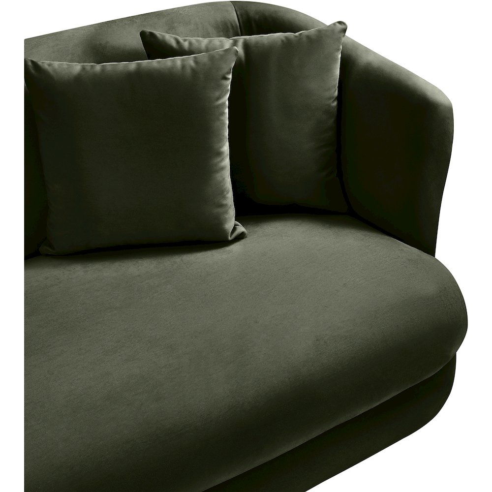 Alder Green Velvet Chair. Picture 8