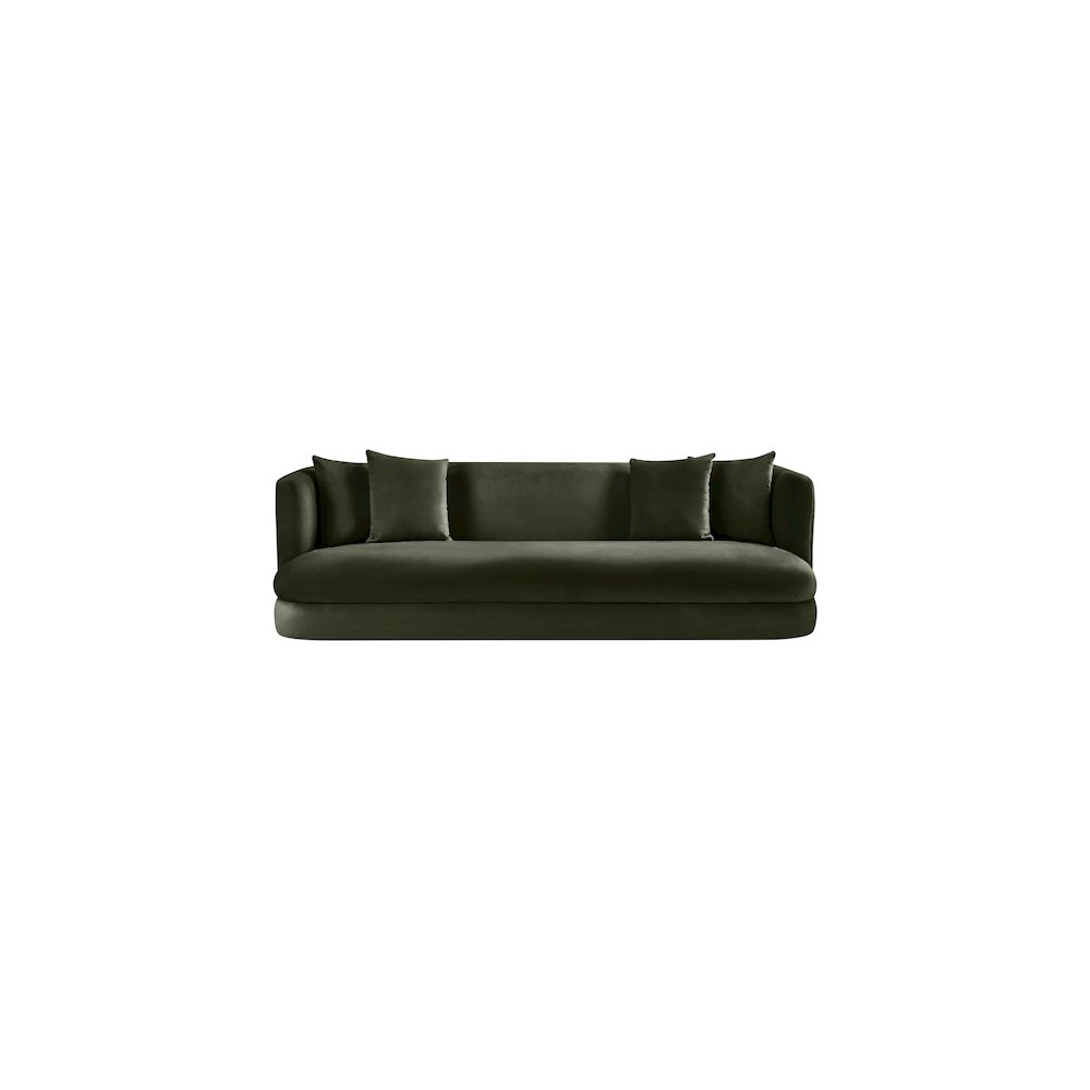 Alder Green Velvet Sofa. Picture 2