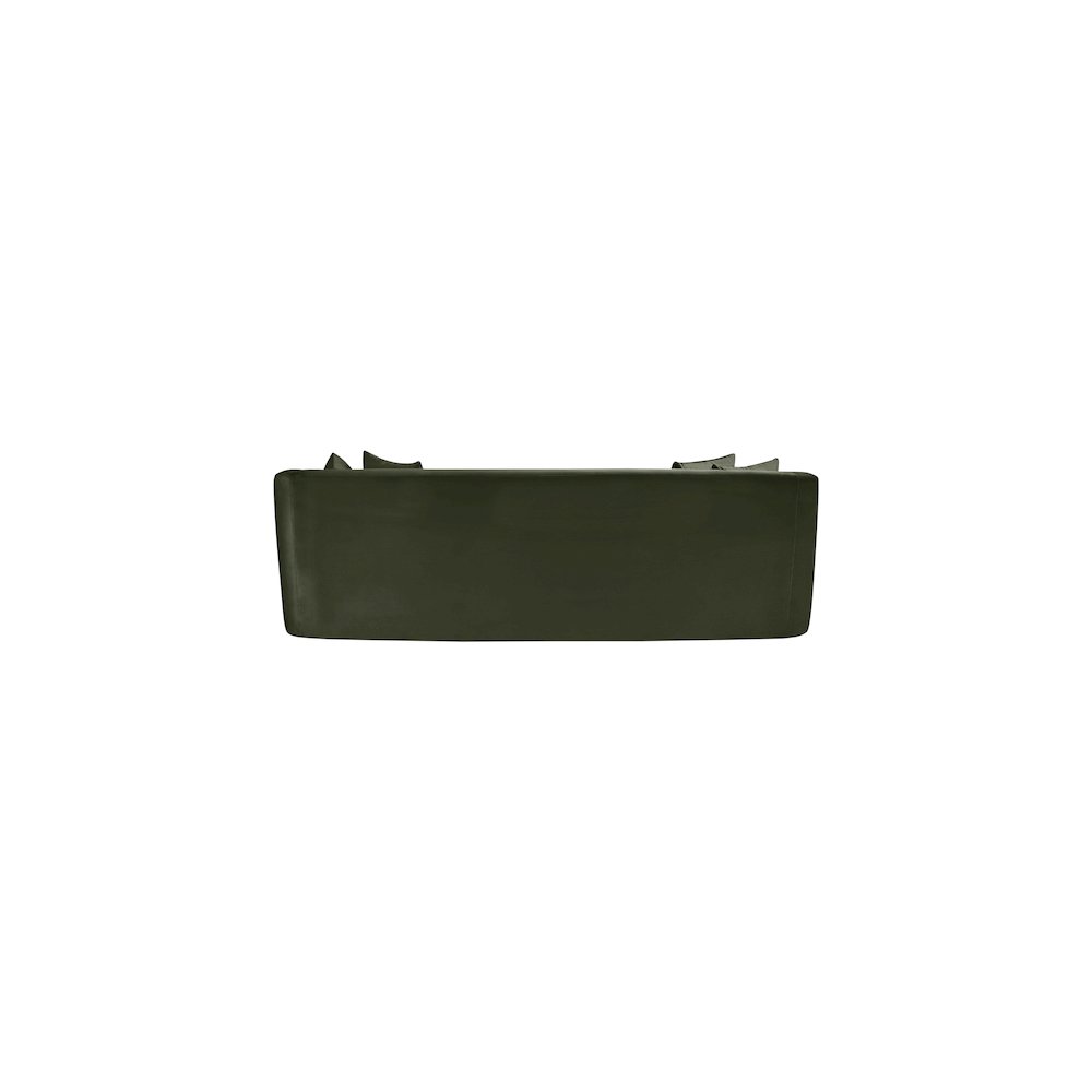 Alder Green Velvet Sofa. Picture 4