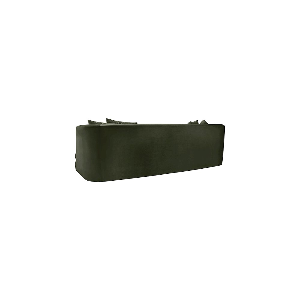 Alder Green Velvet Sofa. Picture 5