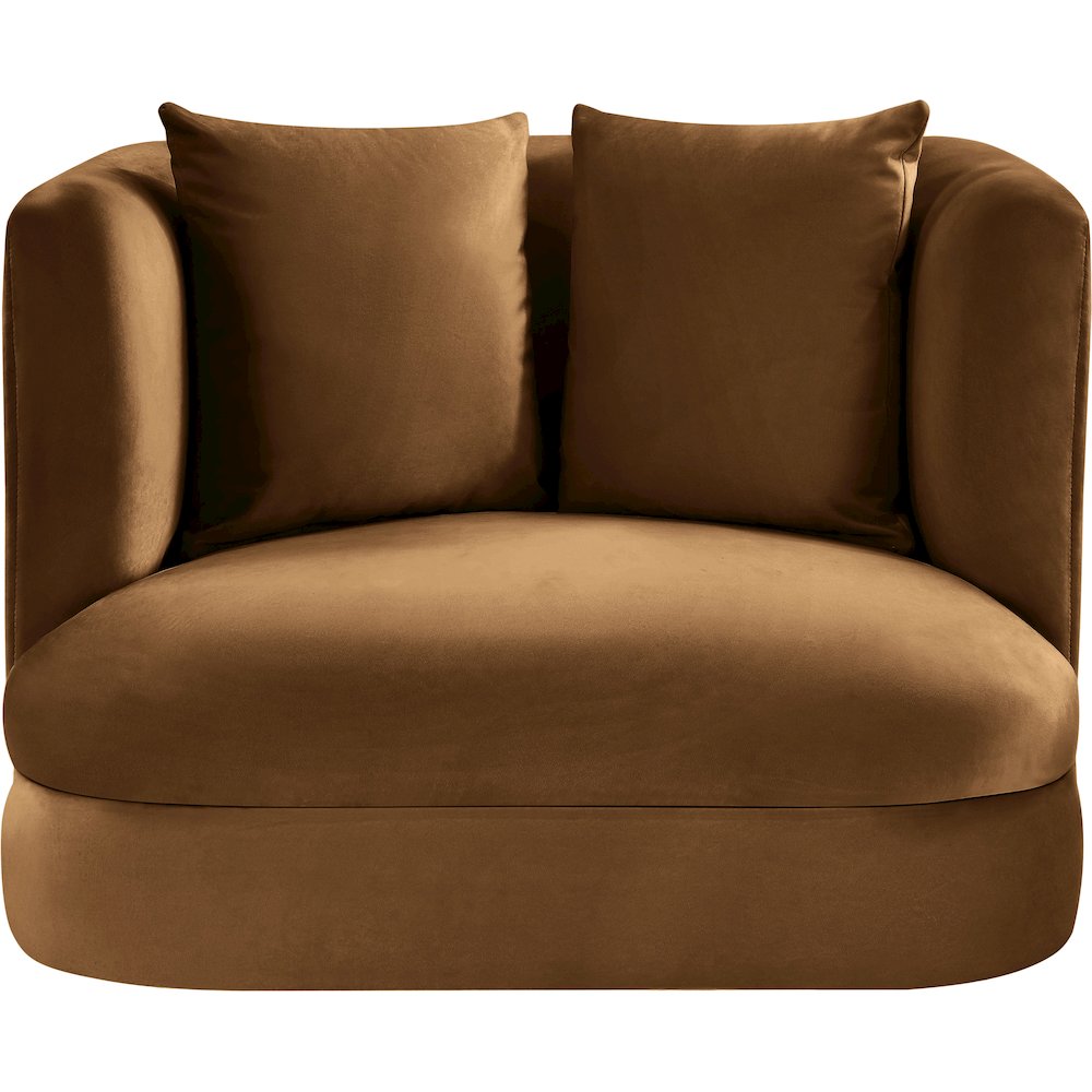 Alder Saddle Velvet Chair. Picture 2