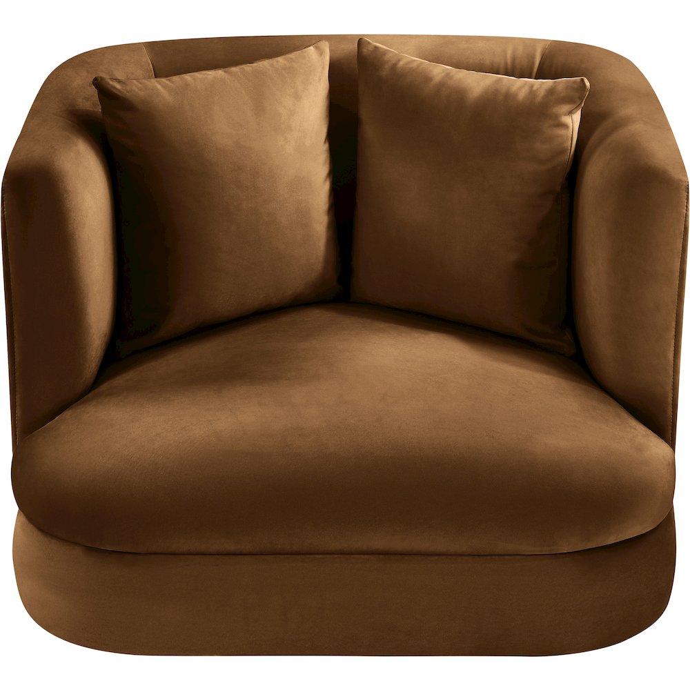 Alder Saddle Velvet Chair. Picture 3
