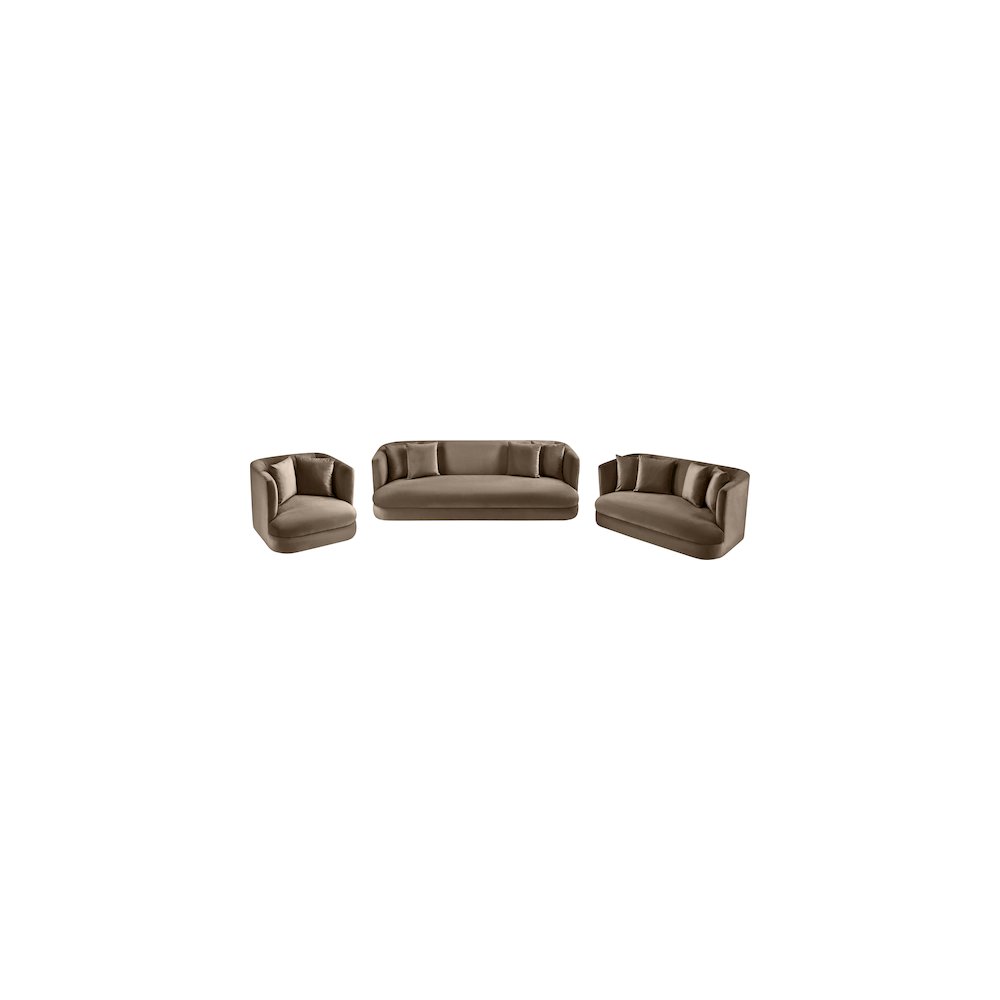 Alder Taupe Velvet Chair. Picture 11