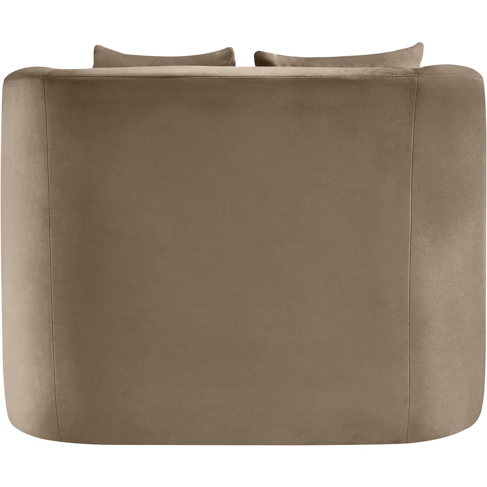 Alder Taupe Velvet Chair. Picture 4