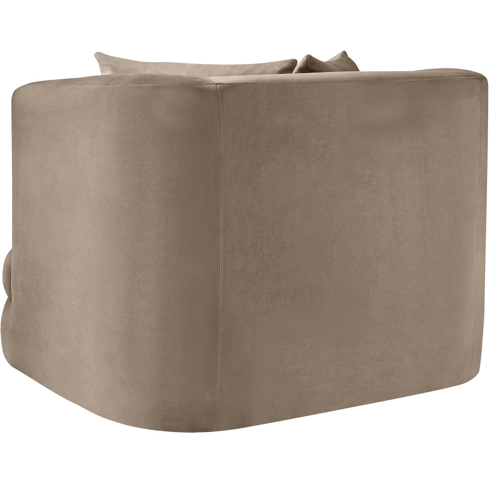 Alder Taupe Velvet Chair. Picture 5