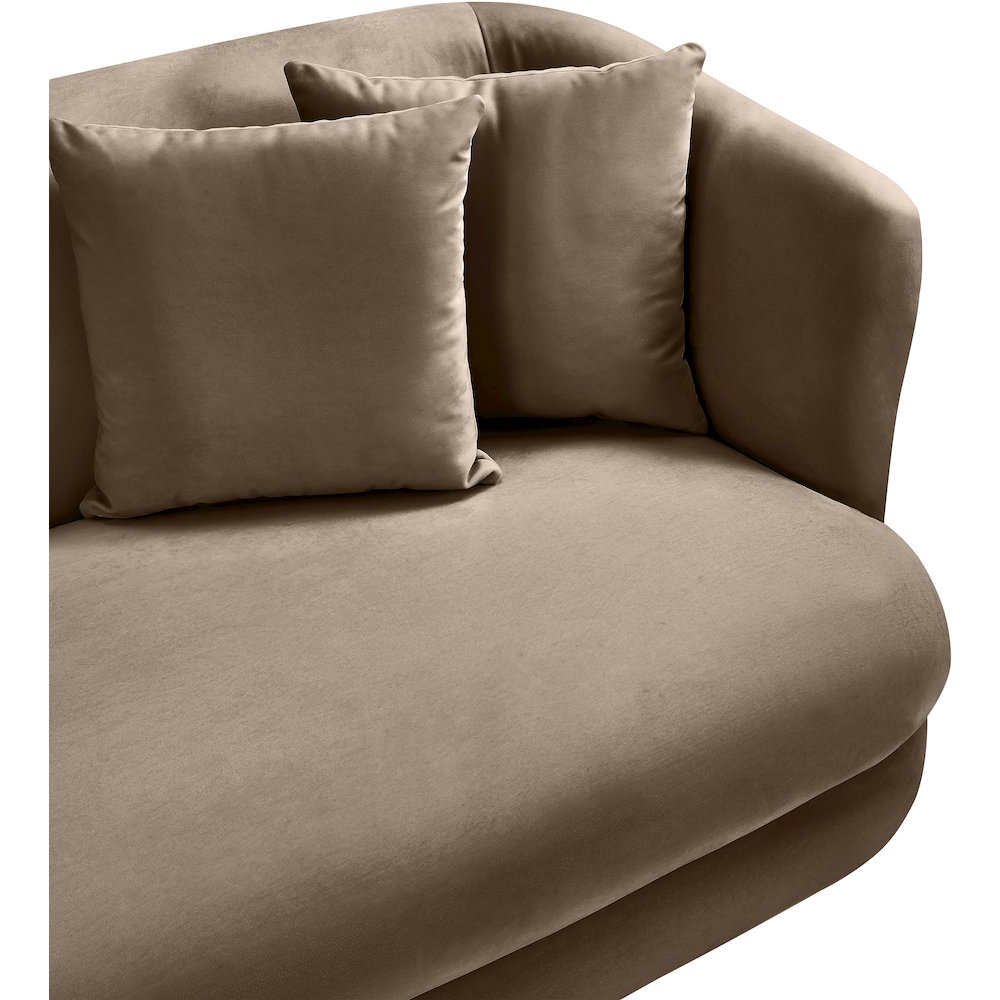 Alder Taupe Velvet Chair. Picture 8