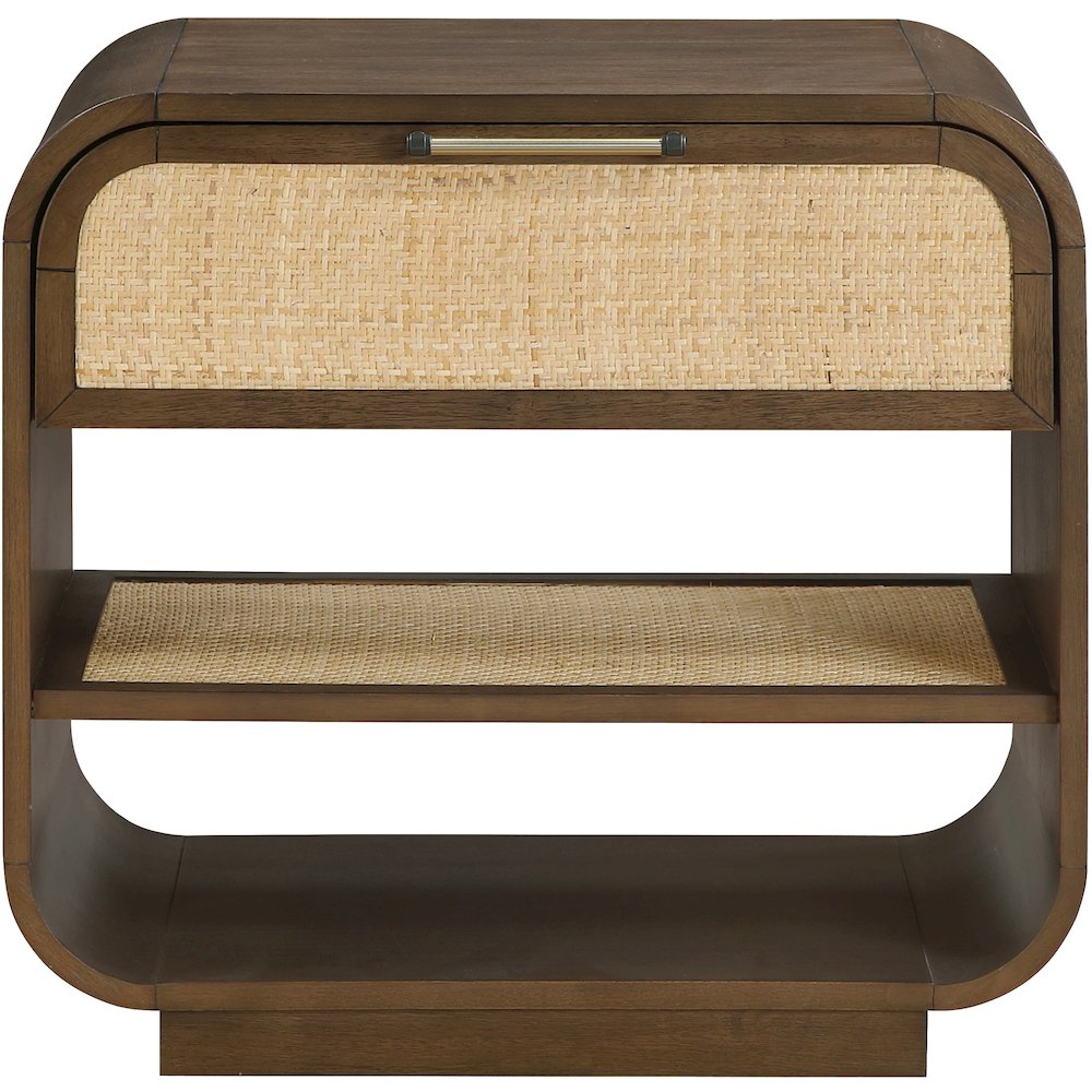 Windsor Brown Solid Wood Nightstand. Picture 3