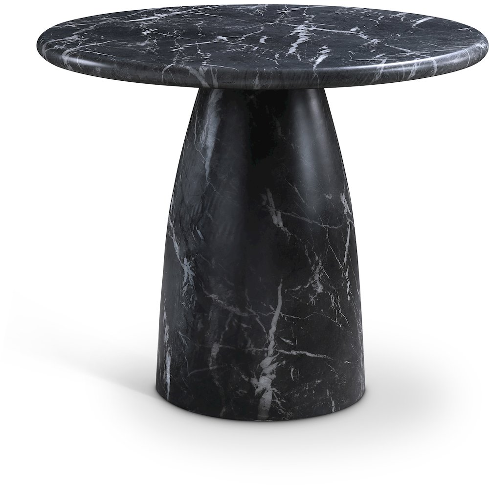 Cosenza Black 36" Marble Finish Concrete Dining Table. Picture 1