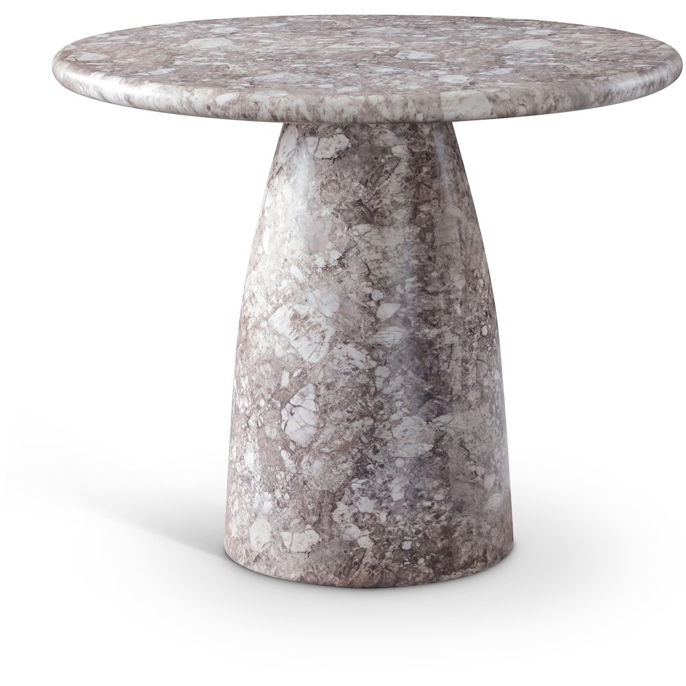 Cosenza Brown 36" Marble Finish Concrete Dining Table. Picture 1