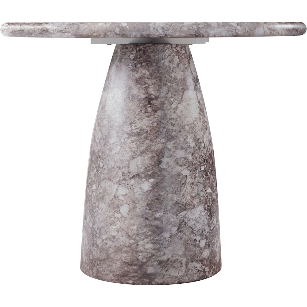 Cosenza Brown 36" Marble Finish Concrete Dining Table. Picture 3
