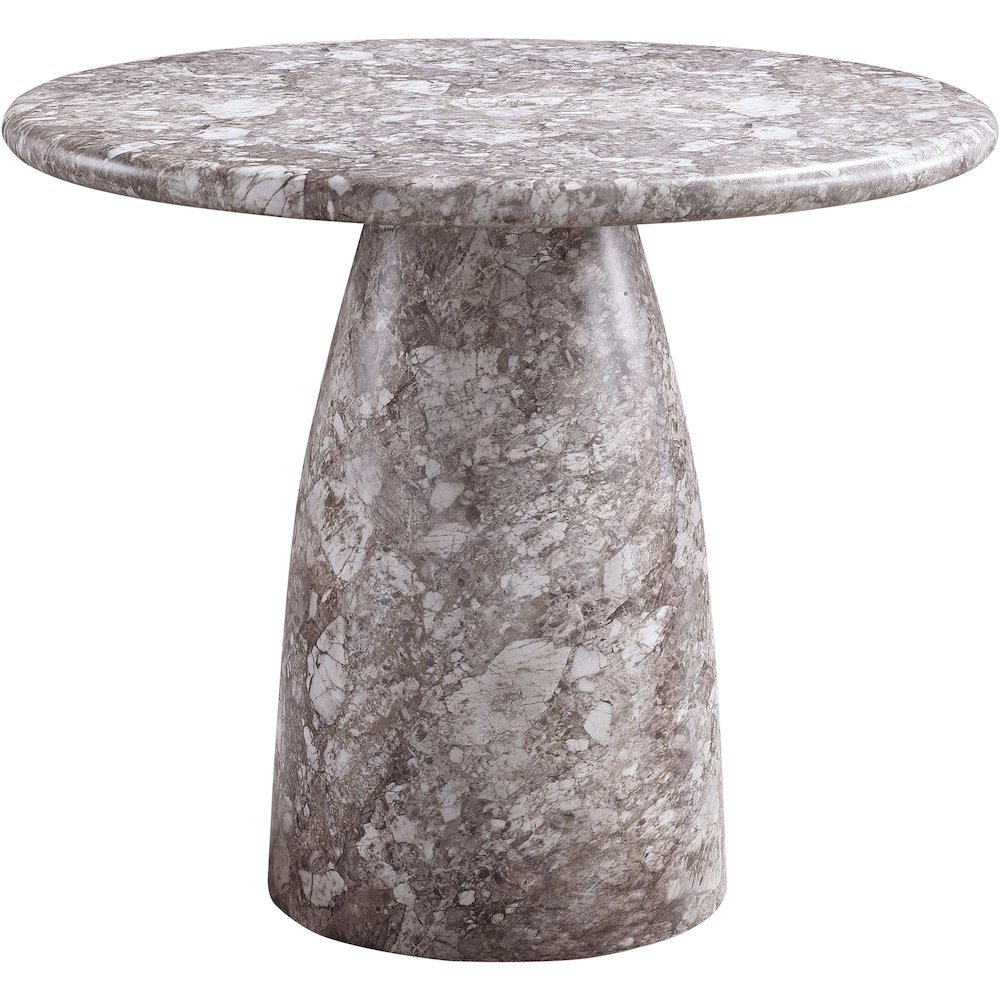 Cosenza Brown 36" Marble Finish Concrete Dining Table. Picture 4