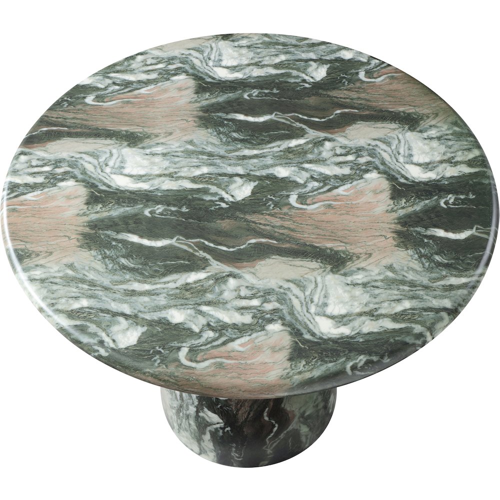Cosenza Green 36" Marble Finish Concrete Dining Table. Picture 5