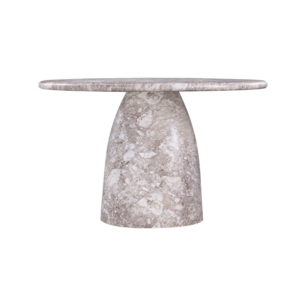 Cosenza Brown 48.5" Marble Finish Concrete Dining Table. Picture 3