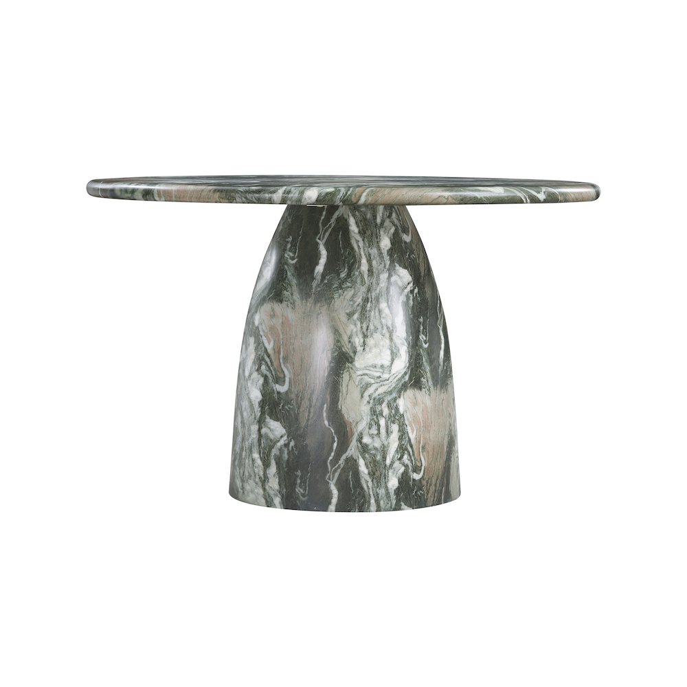 Cosenza Green 48.5" Marble Finish Concrete Dining Table. Picture 3