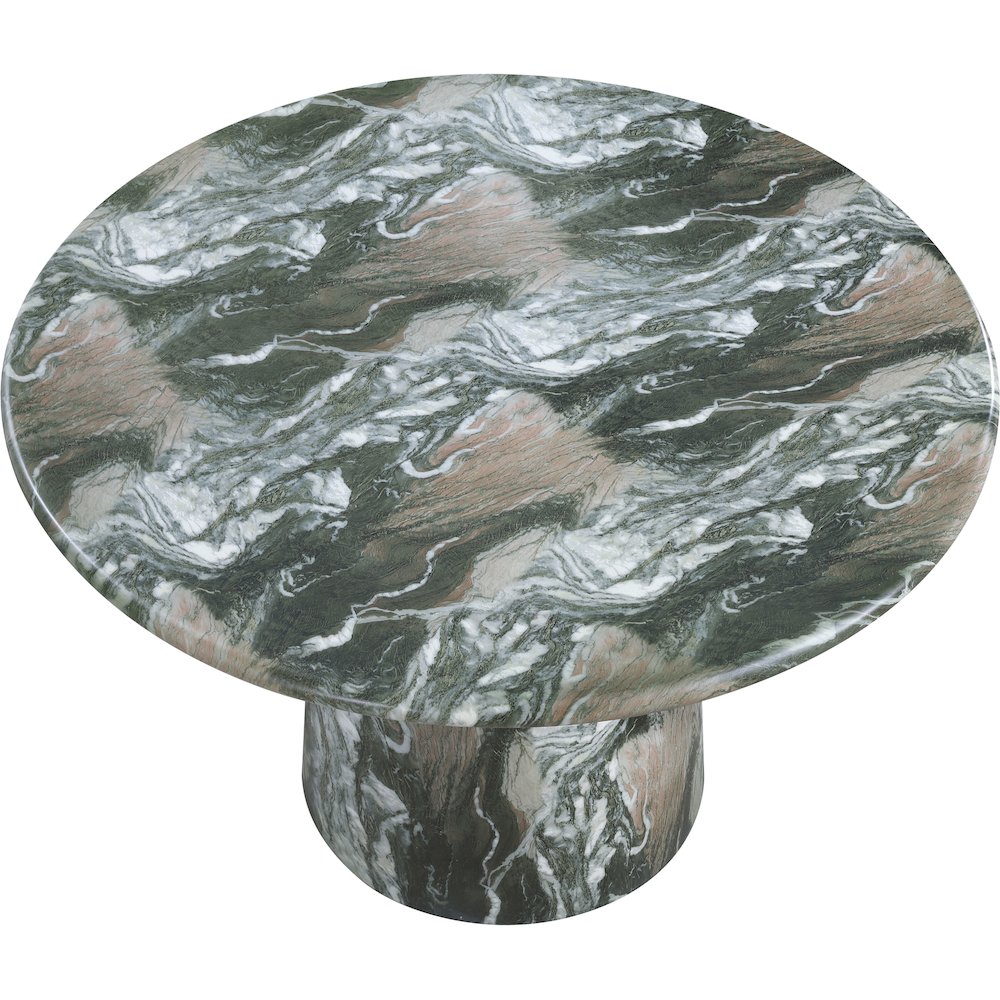 Cosenza Green 48.5" Marble Finish Concrete Dining Table. Picture 4
