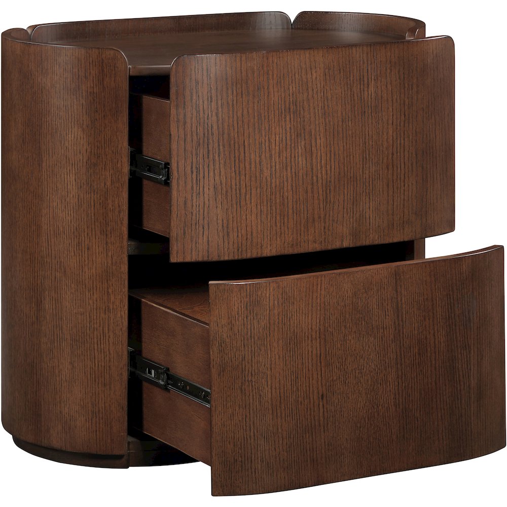 Everett Brown Night Stand. Picture 8