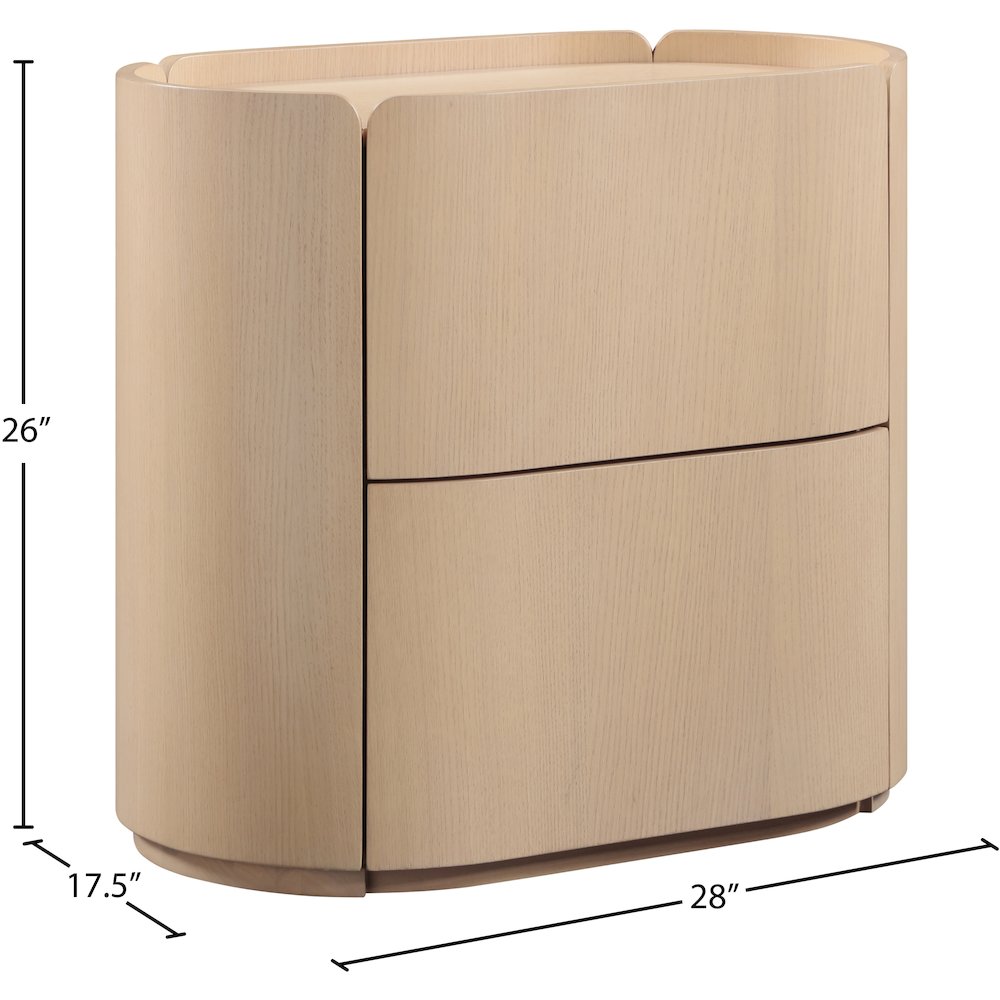 Everett Natural Night Stand. Picture 10
