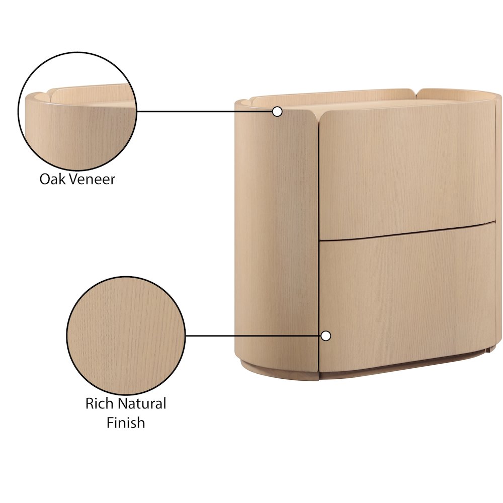 Everett Natural Night Stand. Picture 11