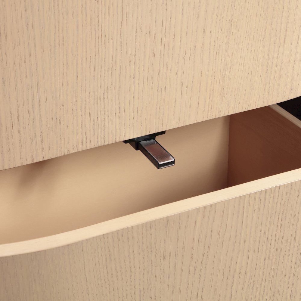 Everett Natural Night Stand. Picture 9