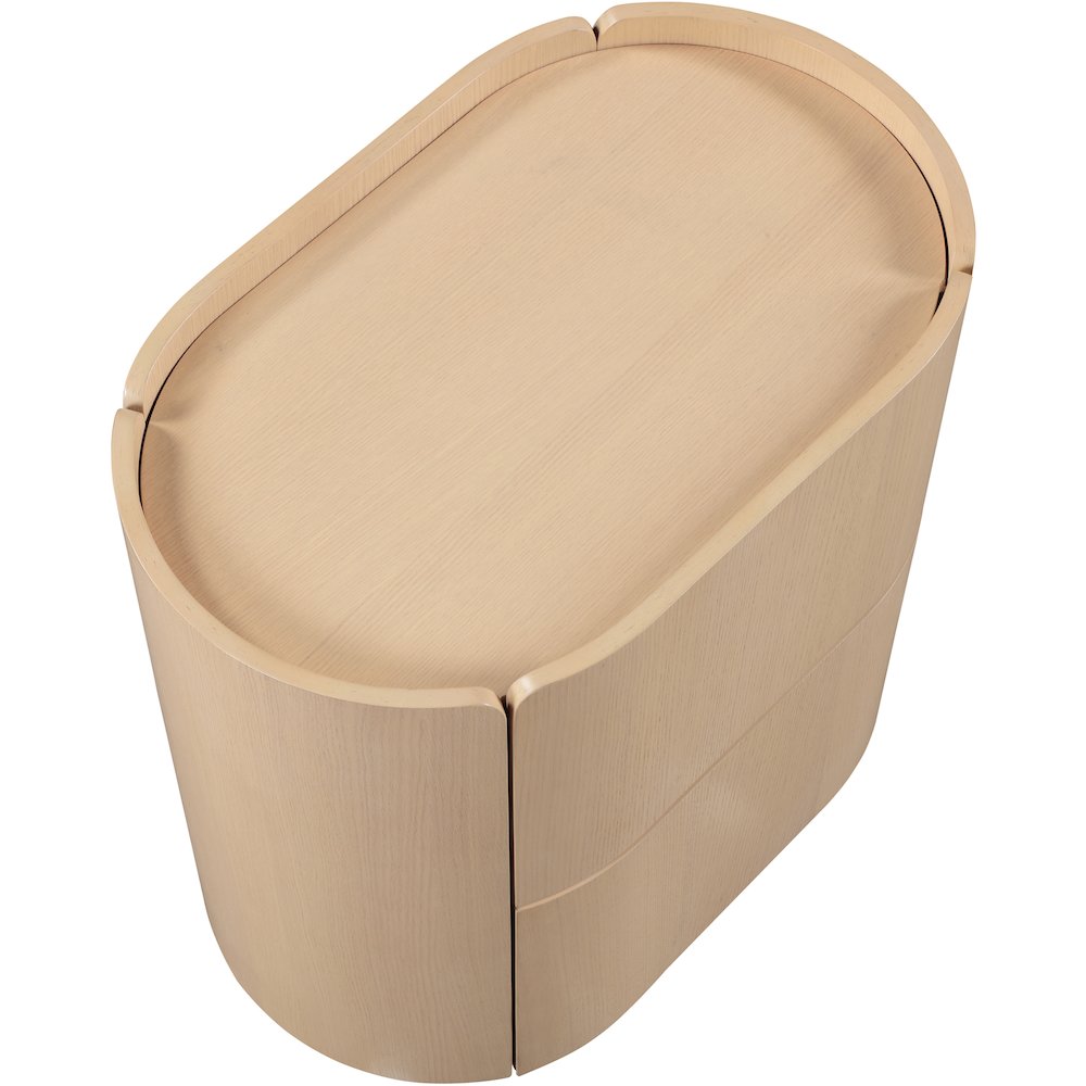 Everett Natural Night Stand. Picture 5