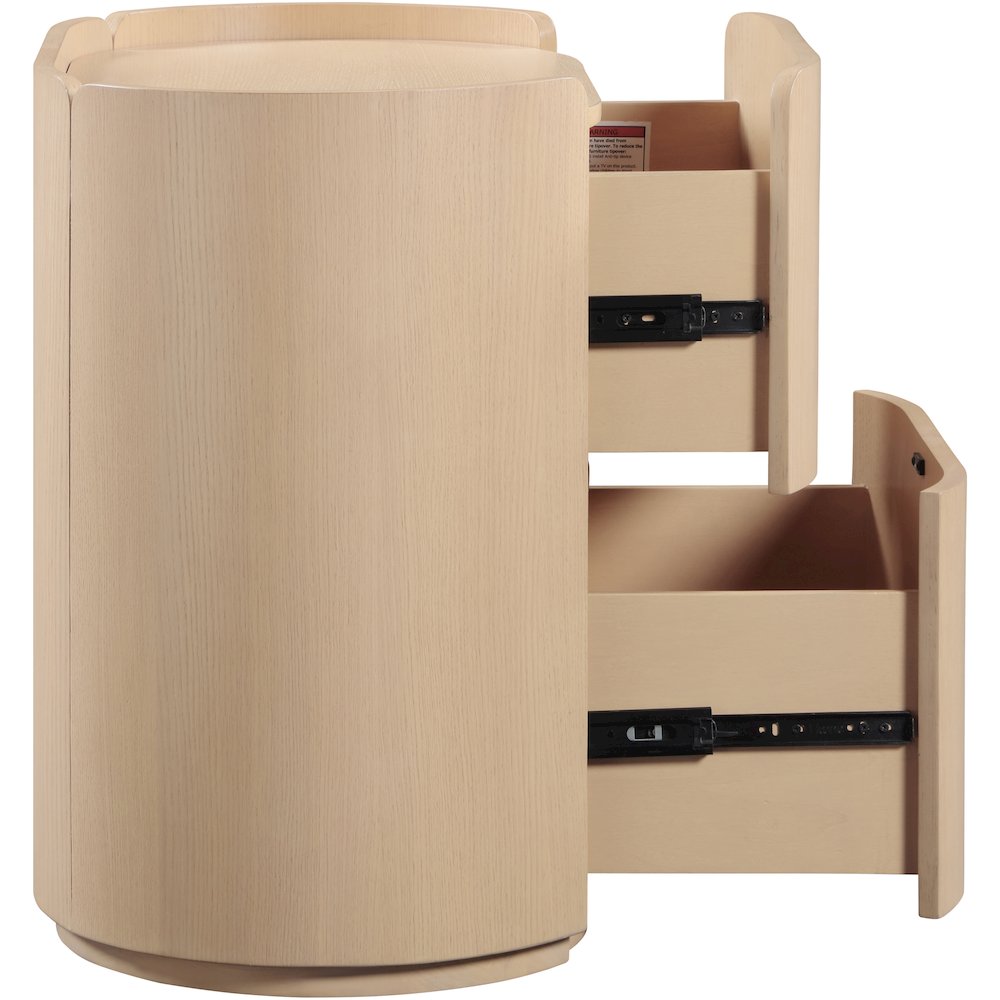 Everett Natural Night Stand. Picture 7