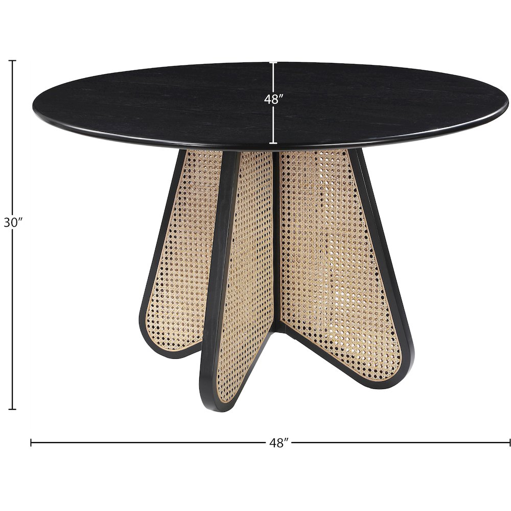 Butterfly Black Dining Table. Picture 5