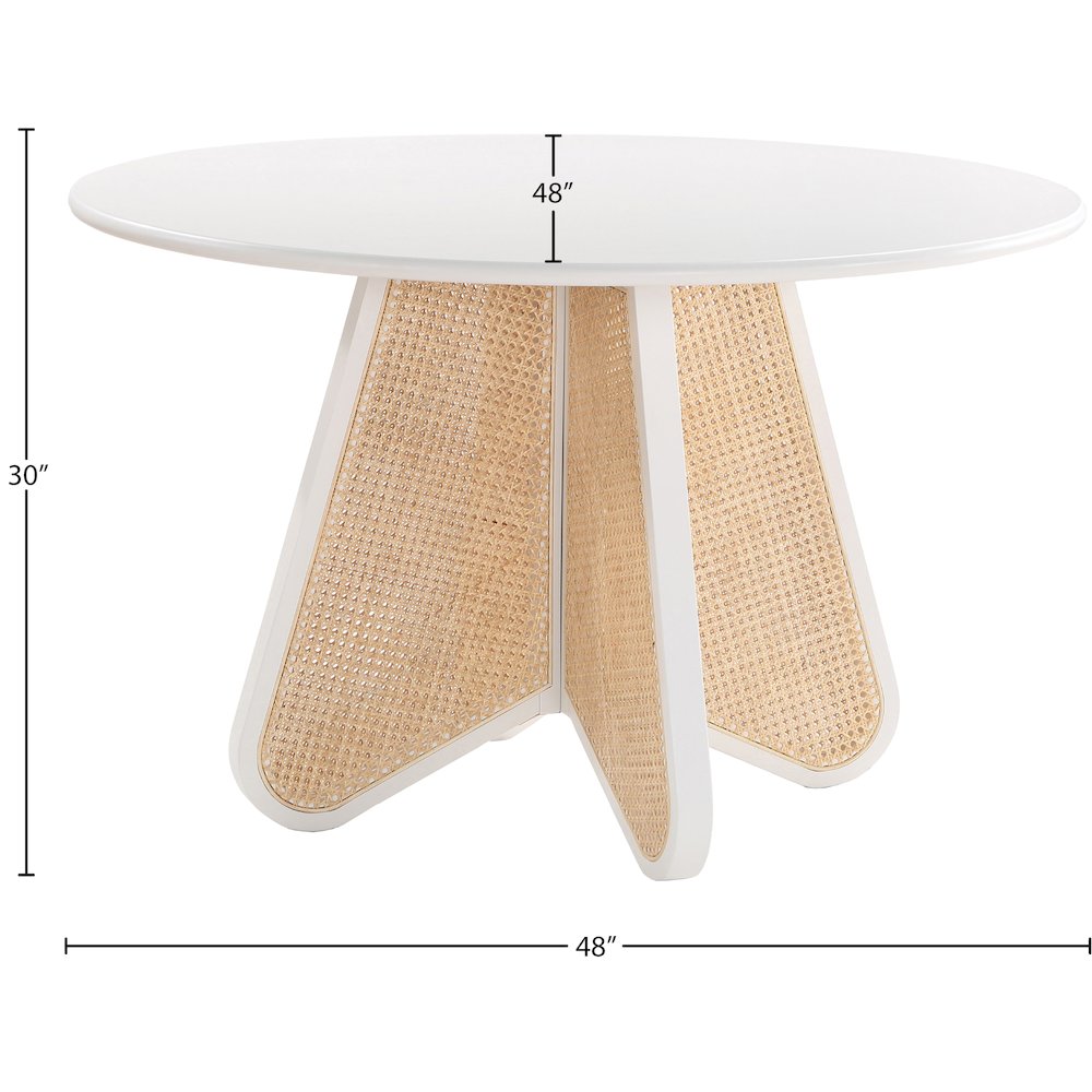 Butterfly White Dining Table. Picture 5