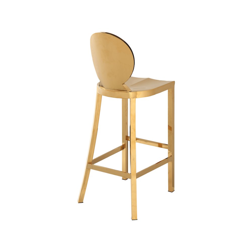 Maddox Gold Stainless Steel Stool. Picture 2