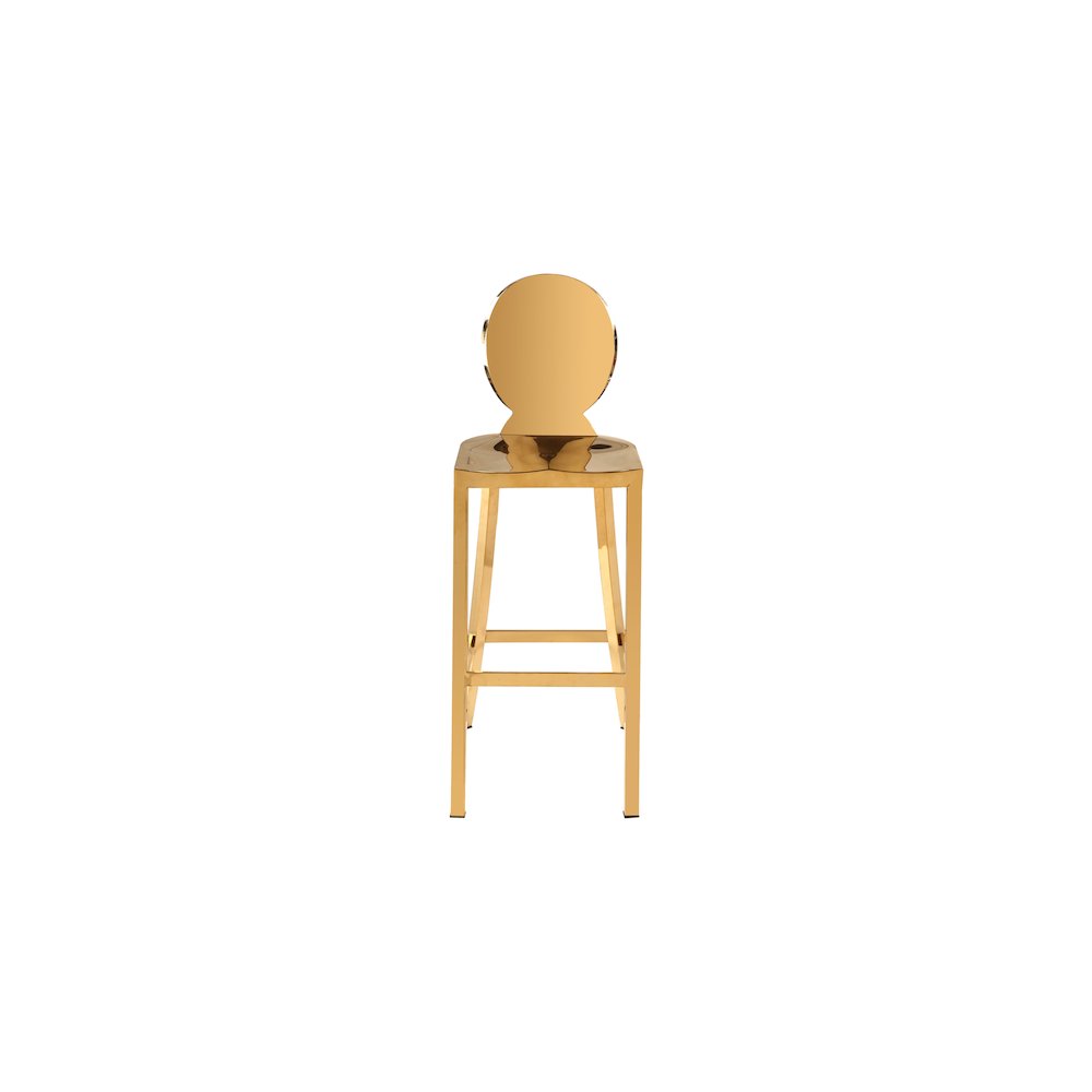 Maddox Gold Stainless Steel Stool. Picture 3