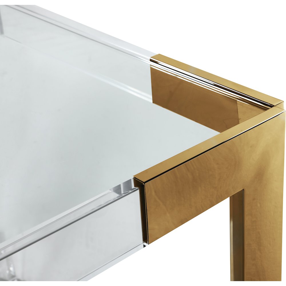 Casper Rich Gold Dining Table. Picture 4