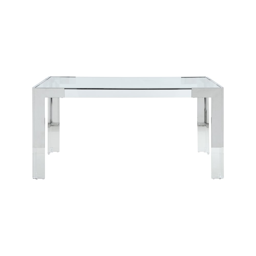Casper Rich Chrome Dining Table. Picture 2