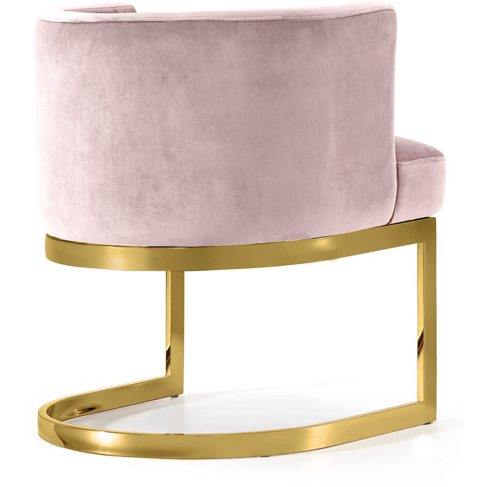 Gianna Pink Velvet Dining Chair. Picture 2