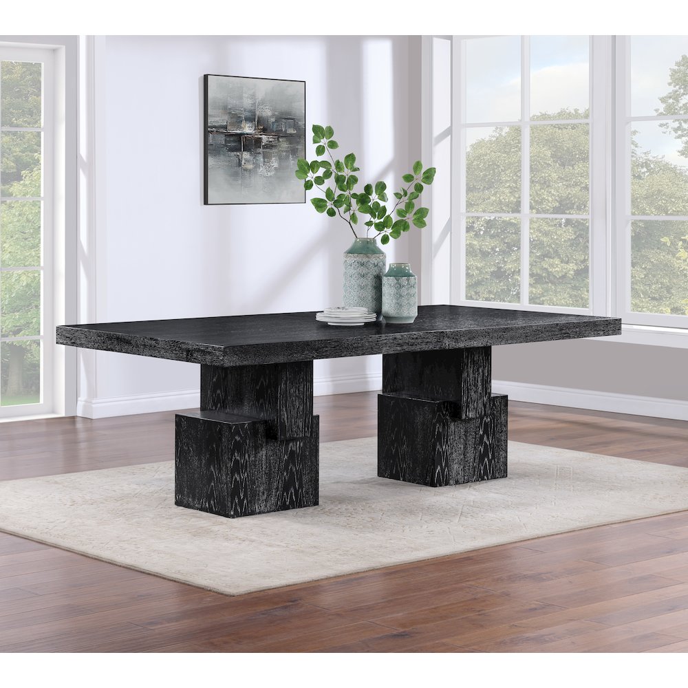 Anzio Black Dining Table. Picture 3