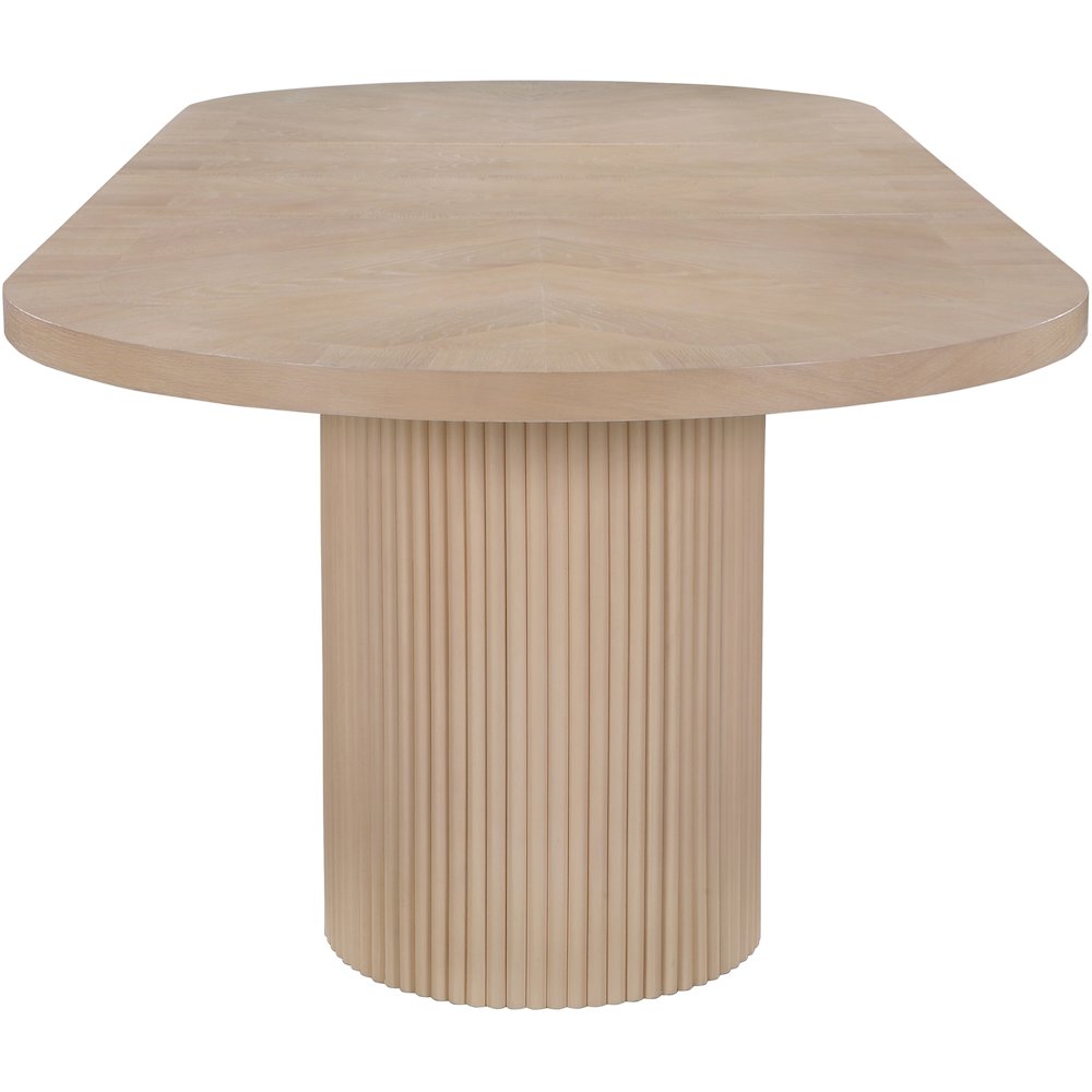 Belinda Natural Oak Veneer Dining Table. Picture 9